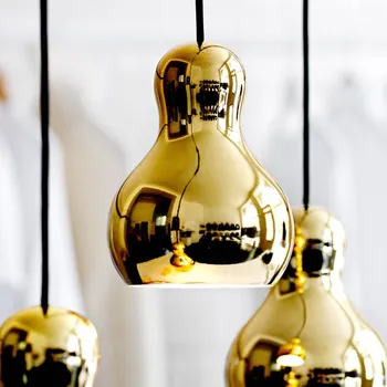 Závěsné svítidlo FRITZ HANSEN Calabash P1, zlatá barva - Ø stříšky 9 cm zlato 1 x 30 W - Doprava zdarma