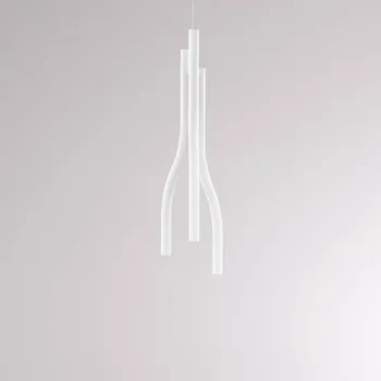 Molto Luce Algae M LED závěsné světlo 2 700 K bílá - baldachýn - výška 12,7 cm, Ø 9 cm matná bílá LED 14 W celkem - Doprava zdarma