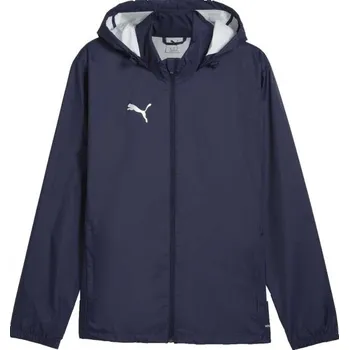Pánská sportovní bunda Puma TEAMADDITIONS TRAINING ALL WEATHER JACKET XXL Tmavě modrá, Bílá