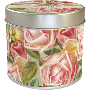 Svíčka Vonná svíčka v plechové dóze Roses Pink