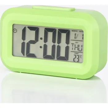 Budík Roztomilé kreslené digitální hodiny s budíkem | stolní hodiny, digitální budík - GreenA