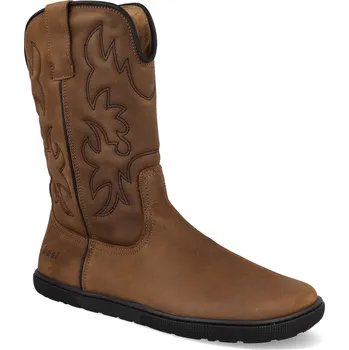 Dámské kozačky Barefoot dámské kozačky Koel - Fiona Leather Chocolate hnědé Velikost: 41