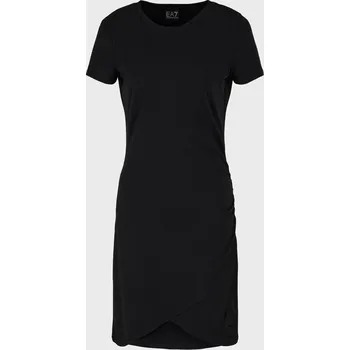 Dámské šaty Dámské Šaty EA7 TRAIN LOGO SERIES W DRESS SS MIRROR 3DTA62TJ01Z1200 – Černá M