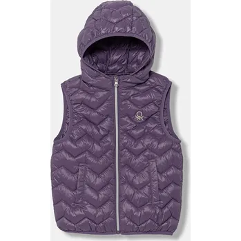 Chlapecká vesta Dětská vesta United Colors of Benetton fialová barva, 21INCJ00Q 21INCJ00Q.G.Season.9BYA 45X, vel. 120