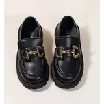 Dětské elegantní polobotky Velikost: 37, Barva (Varianta): Black matte