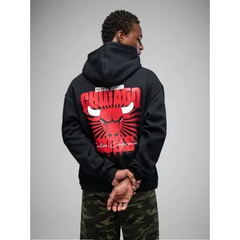 Pánská móda Mikina s&nbsp;kapucí a&nbsp;potiskem Chicago Bulls - L - House - černá - 498FX-99X