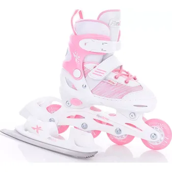 Zimní brusle Brusle dětské 2v1 Tempish FunActiv ORIN DUO pink nastavitelné vel.34/37