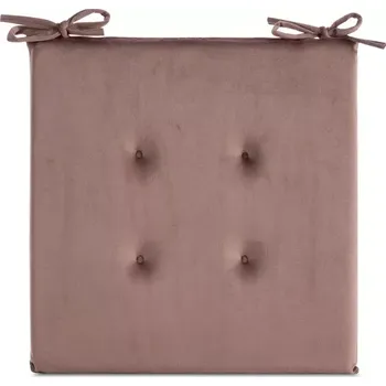 Podsedák Sametový podsedák s vázáním tmavě růžová