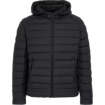 Pánská mikina Pánská Prošívaná bunda GUESS STRETCH HOODIE JACKET M3YL15WFHC2-JBLK – Černá XL