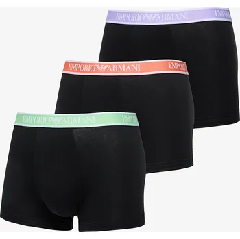 Boxerky Boxerky EA7 Emporio Armani 3-Pack Trunk Black/ Black/ Black L