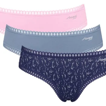 Kalhotky SLOGGI GO CRUSH HIPSTER KALHOTKY C3PACK V004 směs barev XL