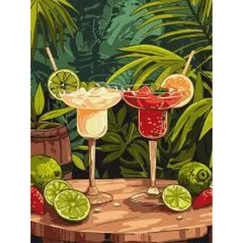 Set školních potřeb Malowanie po numerach - Egzotyczne drink 30x40cm