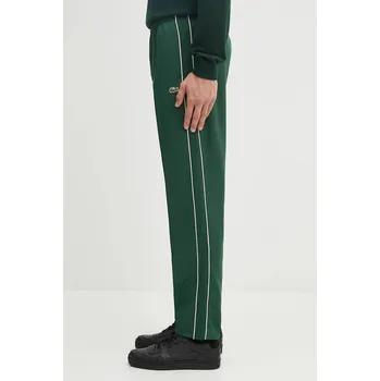 Tepláky Lacoste zelená barva, hladké, XL, 77X