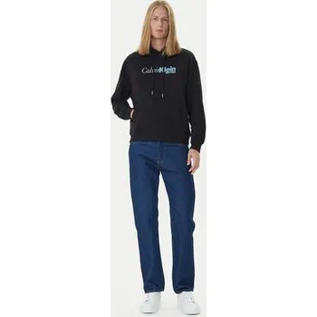 Pánské oblečení Calvin Klein Mikina LV04LD241G Černá Regular Fit M