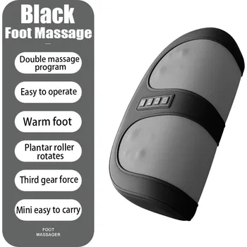 Masážní přístroj Elektrický masážní přístroj chodidel s hřejivou funkcí | masážní přístroj, masážní stroj - Černý , Zástrčka EU