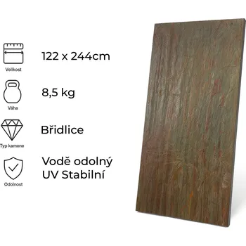 Obklad Windu Kamenná dýha, Forest Fire, 2440x1220 mm, 2,97 m2