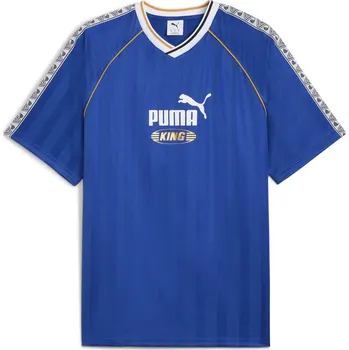 Pánské tričko Tričko s krátkým rukávem PUMA KING RELAXED FOOTBALL JERSEY 63256313 – Tmavě modrá S