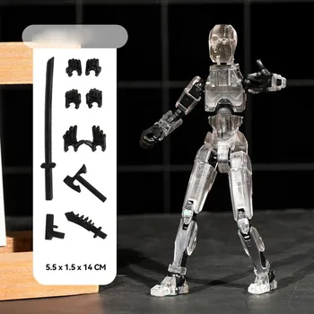 Figurka Titan T13 akční figurka pohyblivá 3d | akční figurka, sběratelská figurka - Průhledný