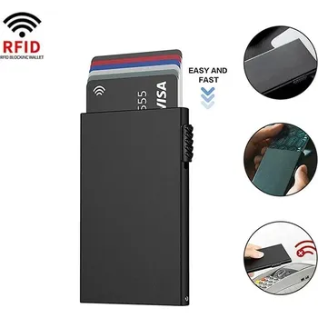 Rfid chytrá kovová peněženka slim | peněženka držák