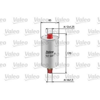 Palivový filtr Palivový filtr VALEO 587207