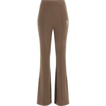 Dámské oblečení Dámské Kalhoty GUESS ELÉA FLARE PANTS V4YB01KCDN0-A11Q – Hnědá L