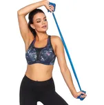 Tmavě modrá vzorovaná sportovní podprsenka Ava Dina Maxi Velikost: 105D