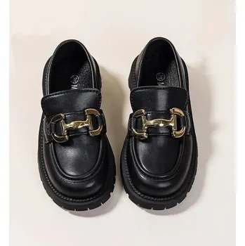 Chlapecké polobotky Dětské elegantní polobotky Velikost: 33, Barva (Varianta): Black matte