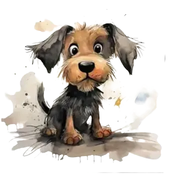 Nažehlovací obrázek - sedící pes I (dva rozměry), Velikost: Malý