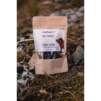 Pamlsek pro kočku Ecopets| Masové tyčinky ze zvěřiny Hmotnost: 100 g