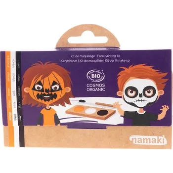 Speciální výtvarná barva Namaki Sada barev na obličej - 3 barvy Barva: Dýně a kostlivec