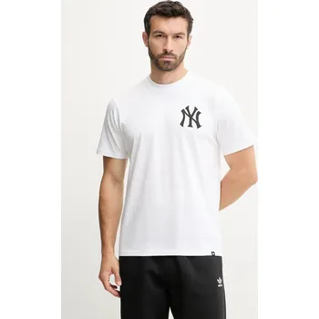 Pánské tričko Bavlněné tričko 47 brand MLB New York Yankees BB017TMBECT657649WW bílá 00X, vel. L