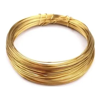 Hobby drát Bižuterní drát 0,5mm - zlatý 10m