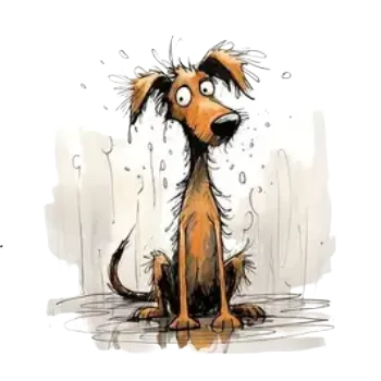 Nažehlovací obrázek - sedící pes VI (dva rozměry), Velikost: Malý