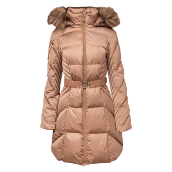 Dámský kabát Dámský Kabát GUESS NEW OLGA MEDIUM REAL DOWN W4BL40WEX52-G1DQ – Hnědá L