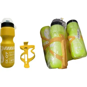Láhev Cyklistická láhev s držákem na kolo 750ml | láhev držák - Náhodná žlutá
