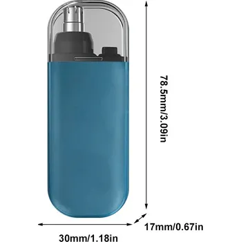 Elektrický zastřihovač chloupků na nos a obličej | zastřihovač chloupků strojek - Modrý