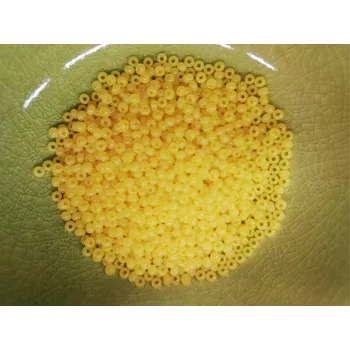 Dětské navlékací korálky Korálky PRECIOSA rokajl vel.11/0 - žlutá matná - 10g