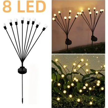 Zahradní dekorace Led solární zahradní světla houbičky | solární světla, dekorace - Teplý 8-ball