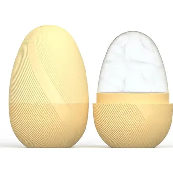 Masážní přístroj Chladicí silikonový roller na obličej | masážní váleček, roller na obličej - žluť