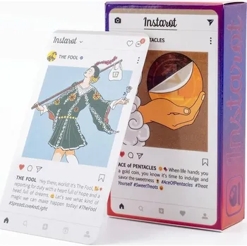 InstaTarot věštecké karty 78 karet v angličtině | tarotové karty společenská hra