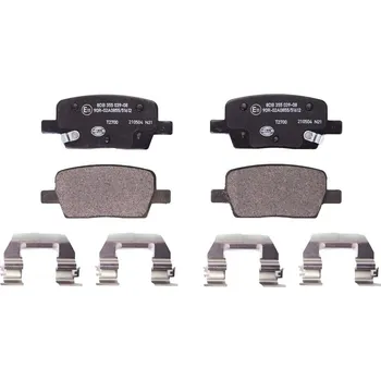 Brzdová destička Sada brzdových destiček, kotoučová brzda HELLA 8DB 355 039-081