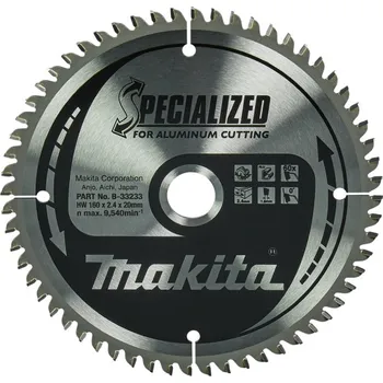 Pilový kotouč Makita - kotouč pilový hliník SPECIALIZED 160x2.4x20mm 60Z = old B-09553 B-33233