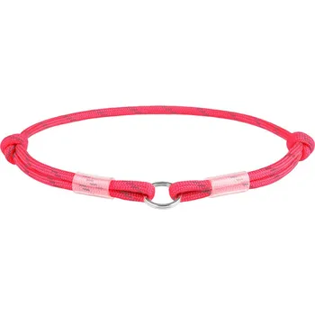 Obojek pro psa WAUDOG obojek Paracord na QR známku růžový (25-45cm/4mm)