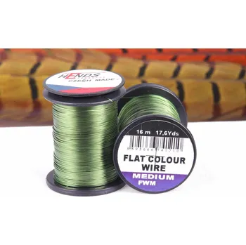 Rybářský prut HENDS FLAT COLOUR WIRE MEDIUM - OLIVOVÁ FWM15