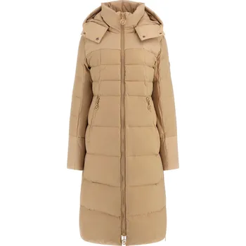 Dámský kabát Dámský Kabát GUESS CAROLYN LONG REAL DOWN JKT W4BL0DWG0V0-G1FE – Hnědá L