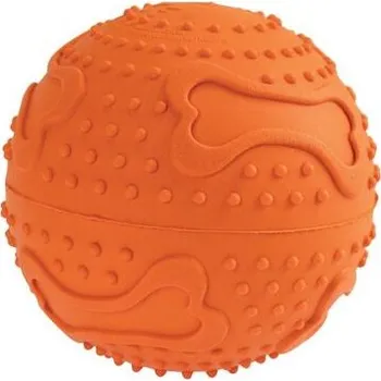 Hračka pro psa Trixie HipHop Labyrint koule na pamlsky silikon 6,5 cm oranžový