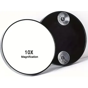 Kosmetické zrcátko Zvětšovací zrcátko na líčení s přísavkou | kosmetické doplňky - 10X černá