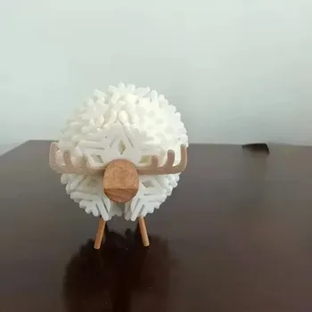 Vánoce Filcové vánoční podložky pod hrnek | podložka, dekorace - Bílý