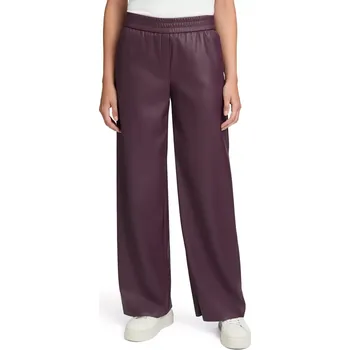 Dámské kalhoty BETTY & CO dámské kalhoty vínové koženka