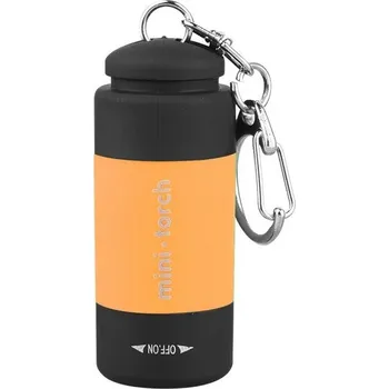 Mini usb svítilna kapesní dobíjecí | svítilna, baterka - pomerančový